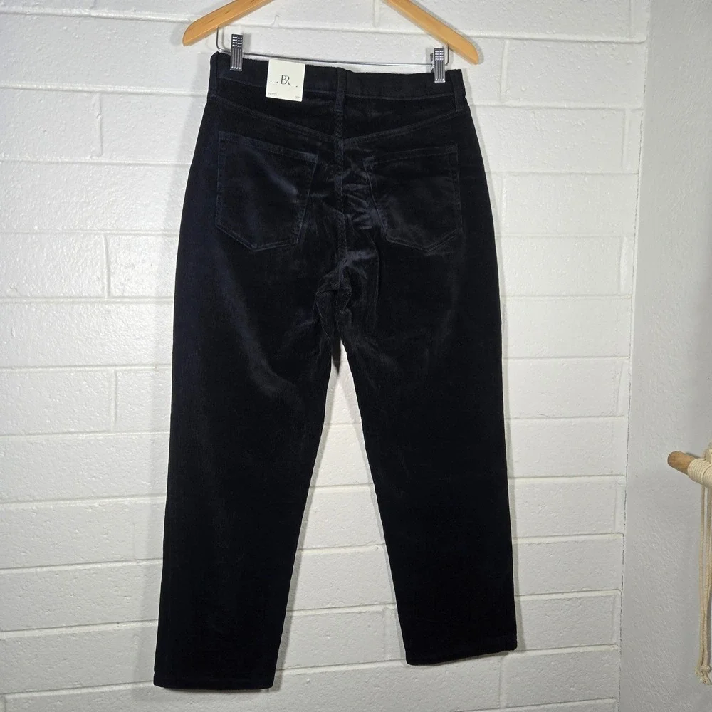 NWT Banana Republic‎ The Straight Corduroy Pant Black Classic Capsule Petite 29
